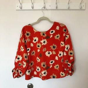 Zara floral shirt